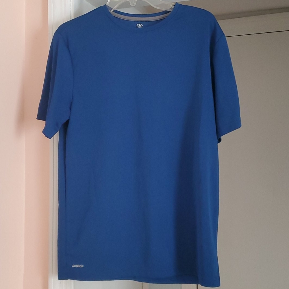 Men's quick dry athletic t-shirt Medium blue